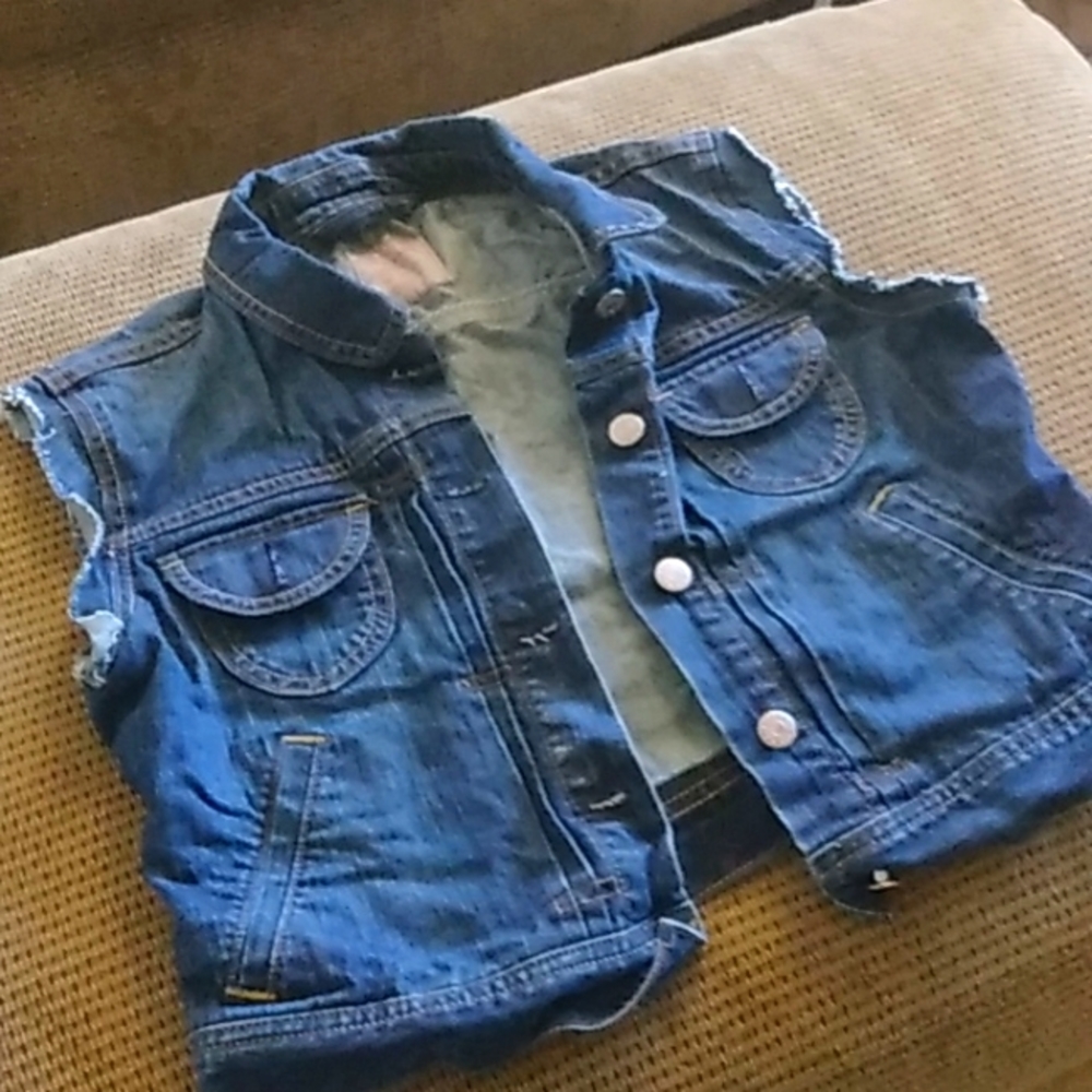 Denim Sleeveless Vest